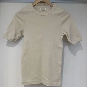 MACPHEE 코튼 100% 베이지 티셔츠