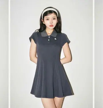 Darich 폴로 맨투맨 미니 원피스 네이비 Free 사이즈