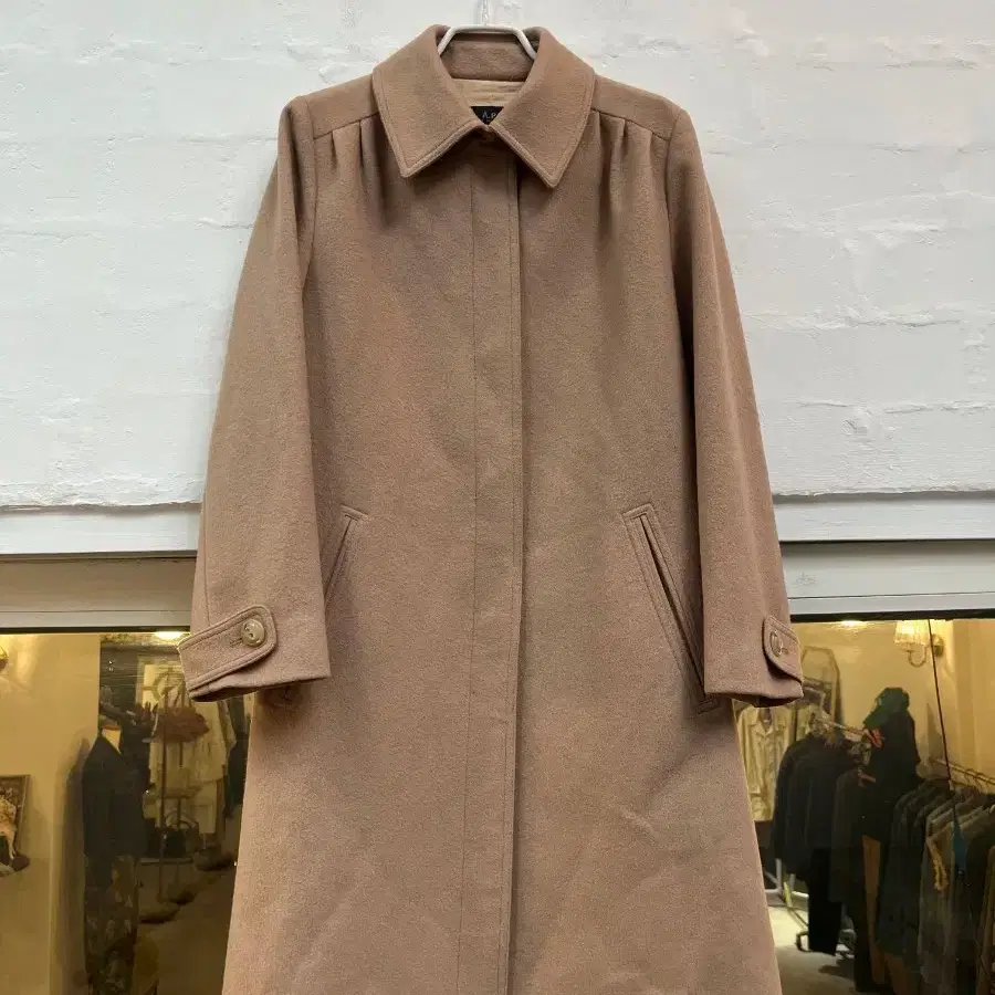 아페쎄 APC Beige Wool Coat Women S #apc,#apc코트,#베이지