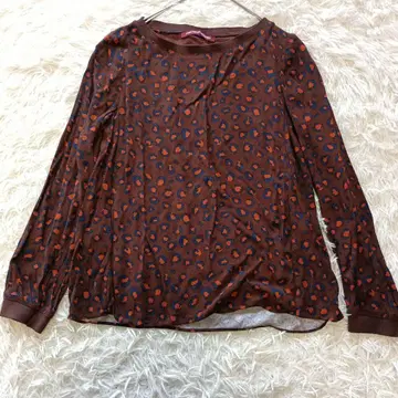 COMPTOIR DES COTONNIERS 레오파드 무늬 풀오버 블라우스