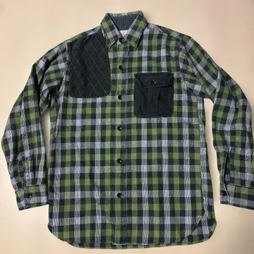 used 토요 슈가케인 체크 긴팔 셔츠 M 그린