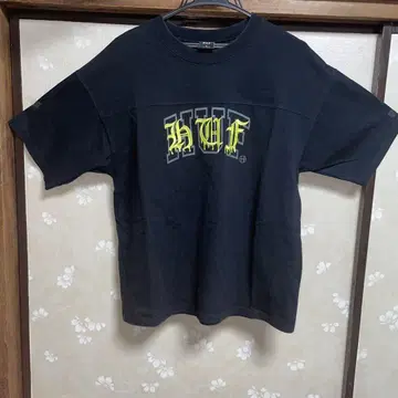HUF 티셔츠 자수 블랙