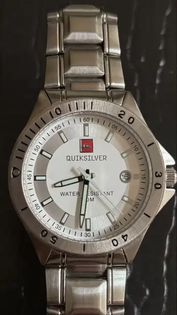 QUIKSILVER 실버 손목시계