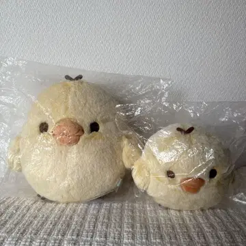 [미사용 택 포함] 리락쿠마 샤베트 봉제인형 키이로이토리 2개