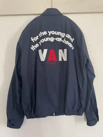 VAN JACKET 스윙탑 아치 로고 네이비 M