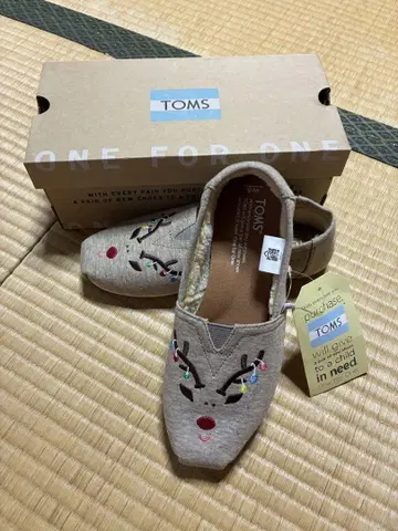 [새상품] TOMS 슬립온 Embroidered Reindeer 5