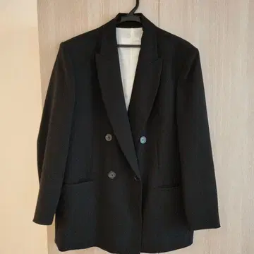 ZARA 여성용 블랙 블레이저 자켓 더블 큰 사이즈
