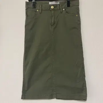 DEUXIEME CLASSE 올리브 그린 타이트 스커트