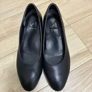 ing 블랙 플랫 펌프스 관혼상제 취업 활동 24.5 미사용 새상품