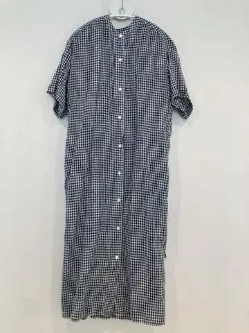 Calen h. 린넨 체크 원피스