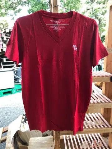 2010 데드스탁 아바클로 V넥 Tee 레드 S 사이즈