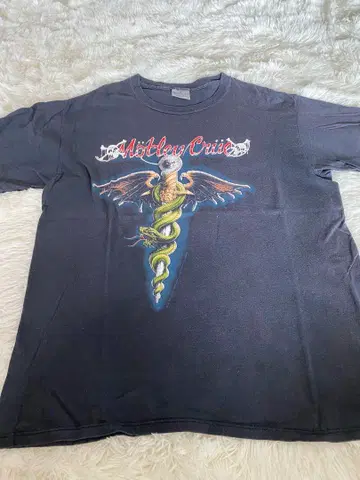 머틀리 크루 빈티지 티셔츠 80년대 XL