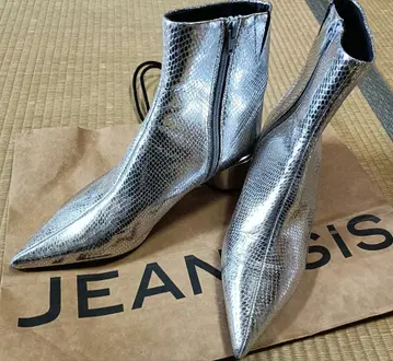 JEANASIS 지나시스 포인티드 포인트 부츠 실버 L 사이즈