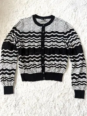 MISSONI 물결무늬 니트 가디건 사이즈 42