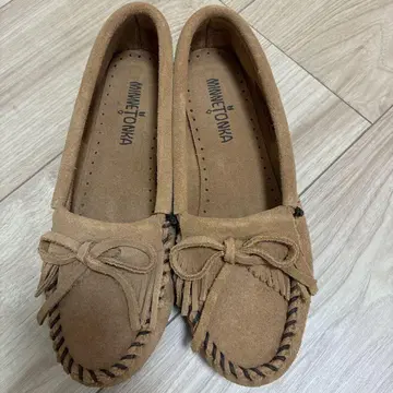 MINNETONKA 브라운 모카신 사이즈 6 (22.5~23)