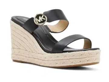 마이클코어스 블랙 웨지 샌들 MICHAEL KORS