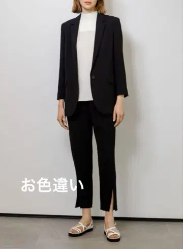 [ Theory ] CLASSIC CREPE SLIT PULL ON 팬츠