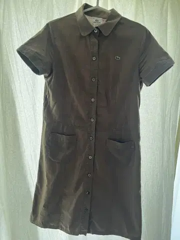 Lacoste 브라운 USED 반팔 셔츠 원피스