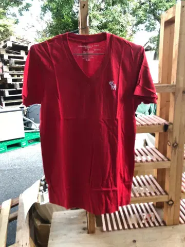 2010 데드스탁 아바클로 V넥 Tee 라이트 레드 S 사이즈