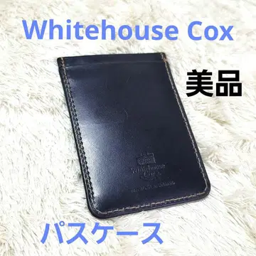 새상품급 화이트하우스콕스 브라이들 가죽 패스 케이스 다크 네이비