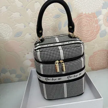 herlipto HLT Jacquard Vanity Bag silver