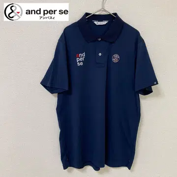 and per se 네이비 피케 셔츠 LL 앤퍼시