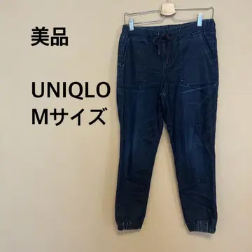 [새상품급] UNIQLO/여성 팬츠/데님 팬츠/무지/허리밴딩
