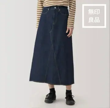 무인양품 데님 A라인 스커트