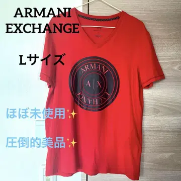 Armani Exchange 빨간색 V넥 티셔츠 L