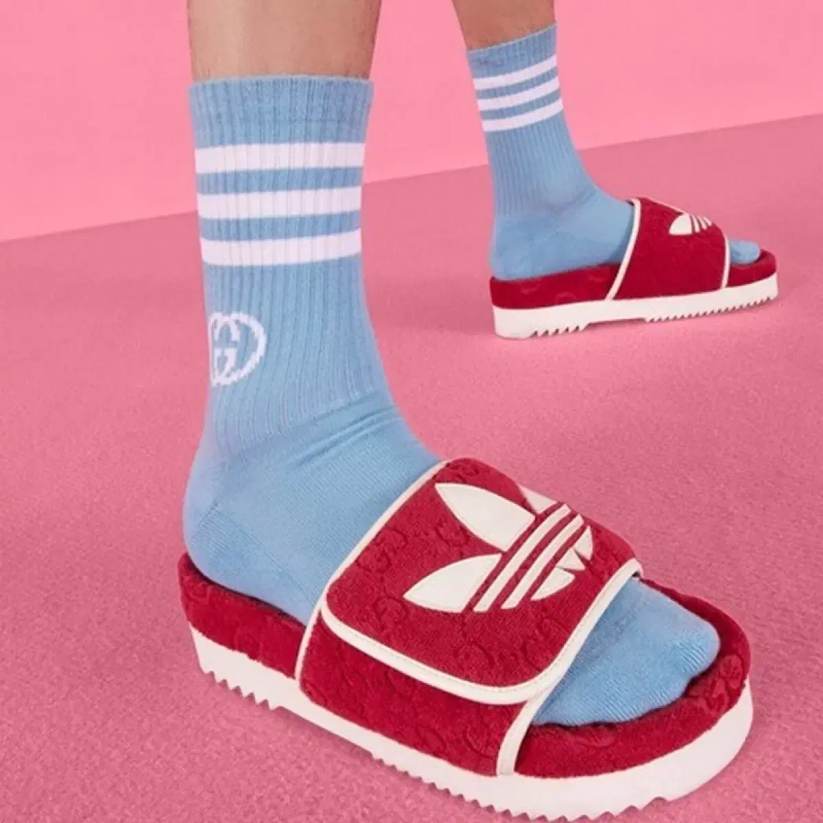 New Gucci Adidas Socks Sky L Size #구찌양말,#구찌삭스,#구찌