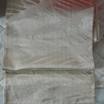 은색 학 무늬 후쿠로 오비