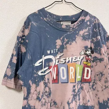 빈티지 Walt Disney World 타이다이 염색 미키 T셔츠