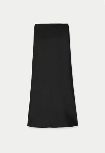 louren mat satin narrow skirt