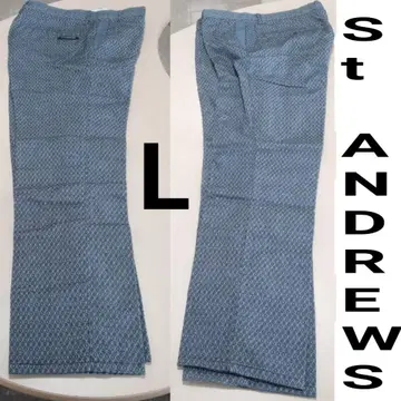 St ANDREWS 세인트앤드루스 골프 팬츠 올 패턴 블랙