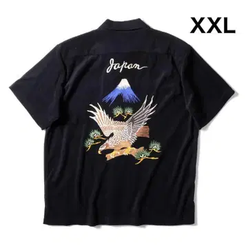 택 포함 새상품*HOUSTON 파일 볼링 셔츠 독수리 XXL 블랙