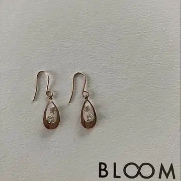 BLOOM k10 핑크 골드 다이아 귀걸이