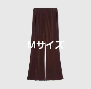 searoomlynn BACK 슬릿 GLOSS RIB 팬츠 브라운 M