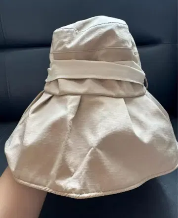 베이지 아웃도어 햇 리본 포함
