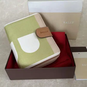 BALLY 발리 지갑 가죽 이중 접이식 천 미사용 새상품