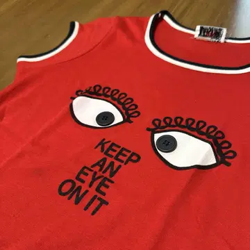 vintage 구제 의류 티셔츠 made in U.S.A. 빨간색