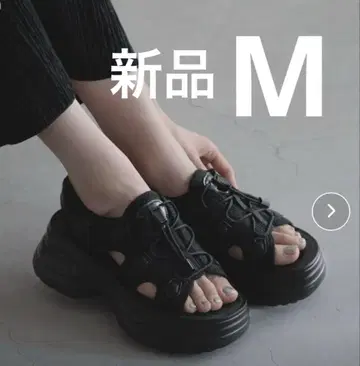 M 사이즈 로리즈팜 감동 핏 스포츠 샌들 블랙