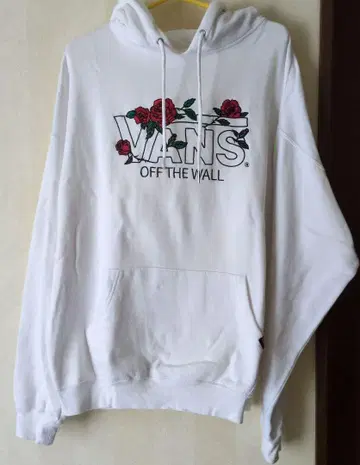 VANS 장미 자수 후드티
