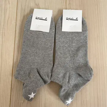 아녜스 베 양말 발목 기장 그레이