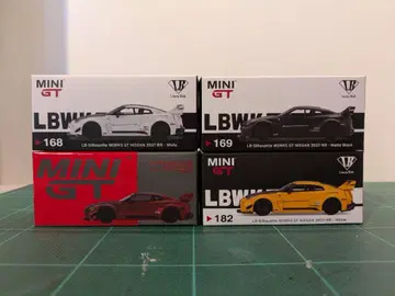 MINIGT 닛산 GT-R 4대 세트 168 169 191 182