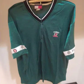 TOMMY HILFIGER 그린 T셔츠 X-LARGE