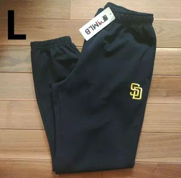 새상품 MLB 파드리스 스웨트 팬츠 남성용 블랙 L 사이즈