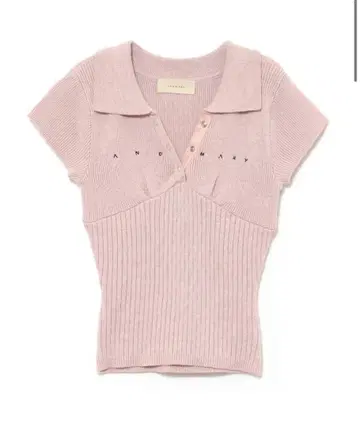 ANDMARY Lindsay logo tops pink
