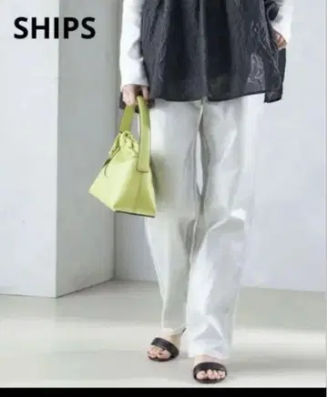 SHIPS 호일 프린트 스트레이트 핏 데님 팬츠 24SS