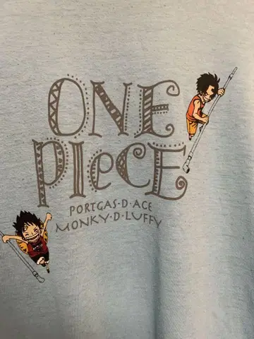 ONE PIECE 몽키 D 루피 & 포트거스 D 에이스 티셔츠