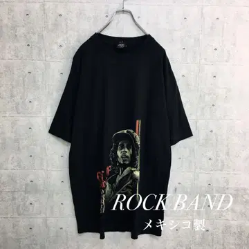 b0025 밥 말리 자이언 T셔츠 블랙 XL 멕시코제 빈티지